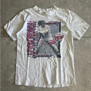 90s Vintage Minnesota Twins Chuck Knoblauch Salem Player T Shirt Size L